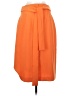 Ann Taylor 100% Polyester Solid Orange Casual Skirt Size 2 - photo 2