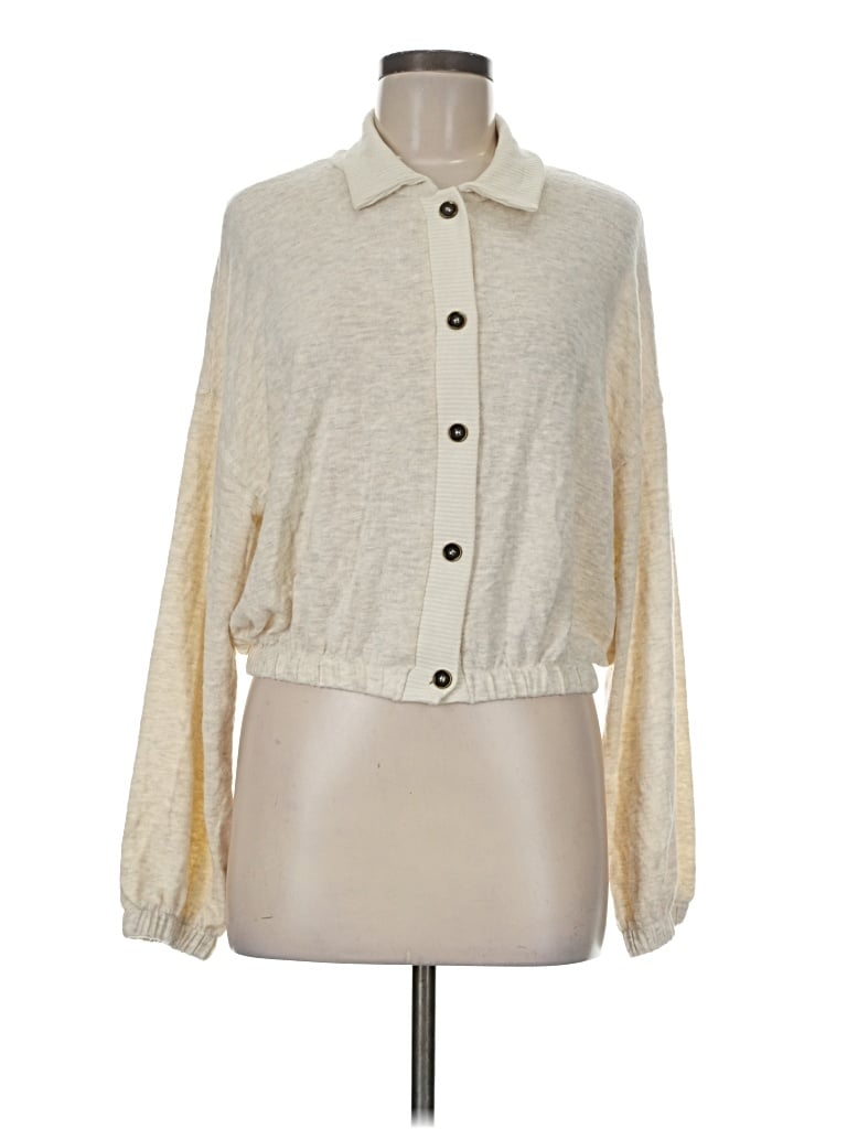 Pre-owned Project Social T Cardigan Sweater In Ivory