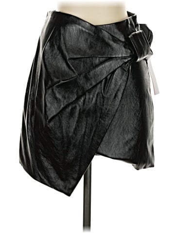 Sunset & Spring Faux Leather Skirt (view 1)