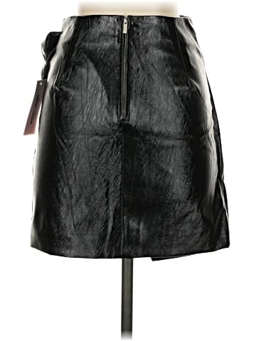 Sunset & Spring Faux Leather Skirt (view 2)