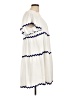 She + Sky 100% Polyester White Casual Dress Size L - photo 4