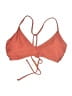 Cupshe Chevron-herringbone Orange Swimsuit Top Size L - photo 1