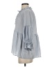 Blu Pepper Gray 3/4 Sleeve Blouse Size S - photo 5