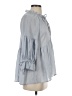 Blu Pepper Gray 3/4 Sleeve Blouse Size S - photo 4