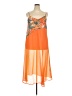 Unbranded Tropical Orange Cocktail Dress Size XXL - photo 1