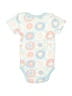Quiltex Print Blue Short Sleeve Onesie Size 0-3 mo - photo 2