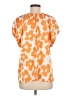 Unbranded Orange Short Sleeve Blouse Size M - photo 2