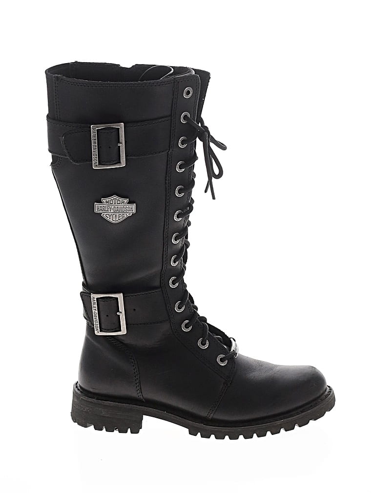 Pre-owned Harley Davidson Boots In Black