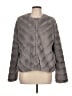 Bagatelle 100% Polyester Argyle Gray Faux Fur Jacket Size L - photo 1