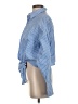 Collusion 100% Cotton Stripes Blue Long Sleeve Blouse Size 2 - photo 5