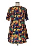 Lularoe Graphic Blue Casual Dress Size XL - photo 2