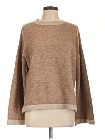 Flat White Pullover Sweater (view 1)