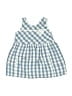 Hallmark 100% Leather Checkered-gingham Blue Dress Size 90 cm / US 12-24 MO - photo 1