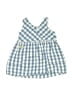 Hallmark 100% Leather Checkered-gingham Blue Dress Size 90 cm / US 12-24 MO - photo 2
