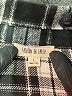 Fashion on Earth 100% Polyester Plaid Gray Coat Size L - photo 6