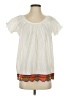 Roberta Roller Rabbit 100% Cotton White Short Sleeve Blouse Size XS - photo 1