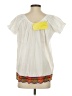 Roberta Roller Rabbit 100% Cotton White Short Sleeve Blouse Size XS - photo 2