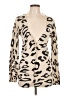 XXI Animal Print Ivory Cardigan Size L - photo 1