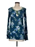 One September 100% Modal Blue Long Sleeve Blouse Size M - photo 1