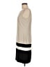 Casual Corner 100% Polyester Color Block Tan Casual Dress Size 6 - photo 5