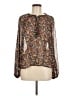 Zara Brown Long Sleeve Blouse Size M - photo 1