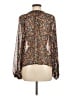 Zara Brown Long Sleeve Blouse Size M - photo 2