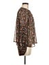 Zara Brown Long Sleeve Blouse Size M - photo 4