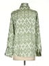Zara Print Green Long Sleeve Blouse Size S - photo 2