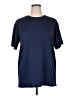 Unbranded 100% Polyester Solid Blue Active T-Shirt Size XL - photo 1