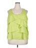 Indulge 100% Polyester Green Sleeveless Blouse Size 2X - photo 1