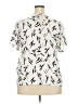 A New Day 100% Polyester Ivory Short Sleeve Blouse Size XXL - photo 2