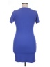24/7 Maurices Solid Blue Casual Dress Size 1X - photo 2