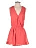 ASTR The Label 100% Polyester Solid Orange Romper Size S - photo 1