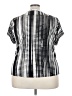 Adrienne Vittadini Houndstooth Black Short Sleeve Blouse Size 3X - photo 2