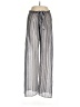 Becca 100% Polyester Stripes Silver Casual Pants Size S - photo 1