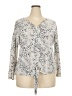 Beacon Gray Long Sleeve Blouse Size XXL - photo 1