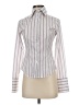 NaraCamicie Stripes Silver Purple Long Sleeve Blouse Size 2 (0) - photo 1