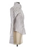 NaraCamicie Stripes Silver Purple Long Sleeve Blouse Size 2 (0) - photo 4