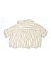 Volcom 100% Viscose Stripes Ivory Short Sleeve Button-Down Shirt Size S (kids) - photo 2