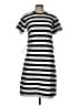 Assorted Brands Stripes Gray Casual Dress Size L - photo 1