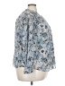 Veronica Beard 100% Silk Paisley Blue Blouse Size 24 - photo 4