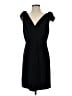 Ann Taylor LOFT 100% Polyester Solid Black Cocktail Dress Size 4 - photo 1