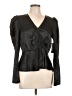 Free Press Black Long Sleeve Blouse Size L - photo 1