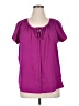 Old Navy Purple Short Sleeve Blouse Size XL - photo 1