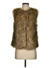 Tanming 100% Polyester Gold Faux Fur Vest Size XS - photo 1