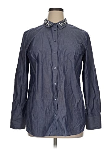 Ann Taylor Factory Long Sleeve Button-Down Shirt (view 1)