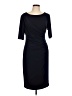 Connected Apparel Solid Black Cocktail Dress Size 12 - photo 1