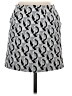 Topshop Graphic Gray Casual Skirt Size 4 - photo 2
