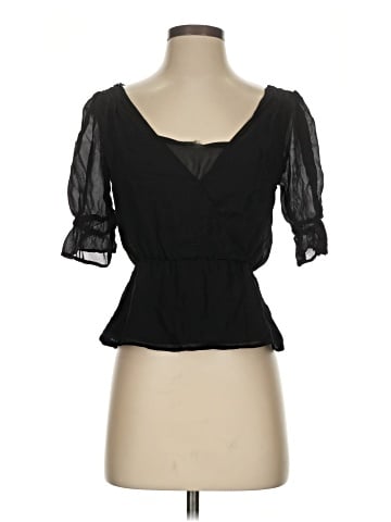 Ecru Short Sleeve Blouse (view 1)