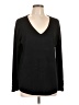 Chico's Color Block Solid Black Long Sleeve Top Size L - photo 1